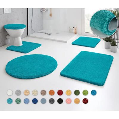 KLEINE WOLKE Relax - Türkis - Quadratische Badematte - 55x55cm KLEINE WOLKE Relax - Türkis - Quadratische Badematte - 55x55cm