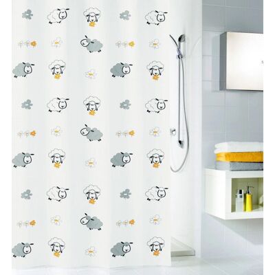 Kleine Wolke Sheep Polyester Multicolore Rideau de Douche - Rideau de Douche Kleine Wolke Sheep Polyester Multicolore Rideau de Douche - Rideau de Douche
