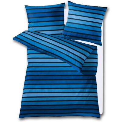 KLEINE WOLKE Neapel Blue Striped Bedding - Bedding Set KLEINE WOLKE Neapel Blue Striped Bedding - Bedding Set