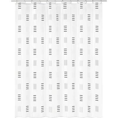 KLEINE WOLKE Grafico Zasłona prysznicowa, 180x200 cm, Antracyt KLEINE WOLKE Grafico Zasłona prysznicowa, 180x200 cm, Antracyt