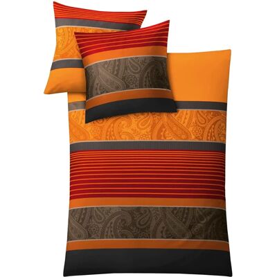 KLEINE WOLKE Cambridge Orange Mako-Satin Bettwäsche - Bedding set KLEINE WOLKE Cambridge Orange Mako-Satin Bettwäsche - Bedding set