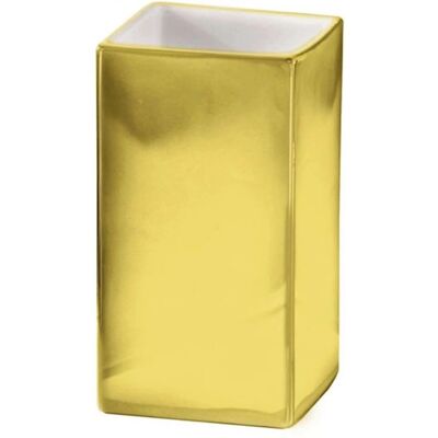 Kleine Wolke Gold Toothbrush Cup - Bathroom Accessory Kleine Wolke Gold Toothbrush Cup - Bathroom Accessory