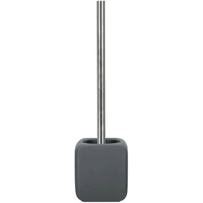Zestaw Szczotka WC KLEINE WOLKE Cubic - Ceramika, Szara, 10,8cm x 38cm Zestaw Szczotka WC KLEINE WOLKE Cubic - Ceramika, Szara, 10,8cm x 38cm