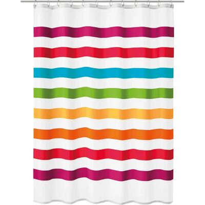 KLEINE WOLKE Modello 5255148305 Tenda Doccia a Strisce Multicolore - Tenda Doccia KLEINE WOLKE Modello 5255148305 Tenda Doccia a Strisce Multicolore - Tenda Doccia