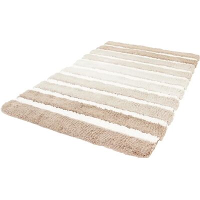 KLEINE WOLKE Phoenix - Tapis de bain rayé gris - Publicité KLEINE WOLKE Phoenix - Tapis de bain rayé gris - Publicité