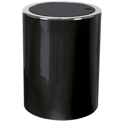 Kleine Wolke Clap Trash Bin - 5L, Black, ABS Kleine Wolke Clap Trash Bin - 5L, Black, ABS
