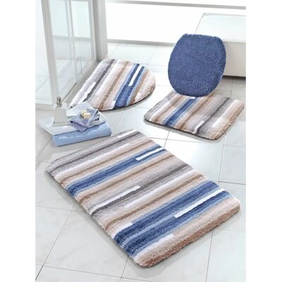 KLEINE WOLKE Badematte Blau Modernes Design - WC-Deckelbezug KLEINE WOLKE Badematte Blau Modernes Design - WC-Deckelbezug