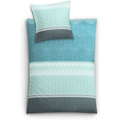 KLEINE WOLKE Estrella Bedding - Mako Satin, Petrol, 155x220 cm KLEINE WOLKE Estrella Bedding - Mako Satin, Petrol, 155x220 cm