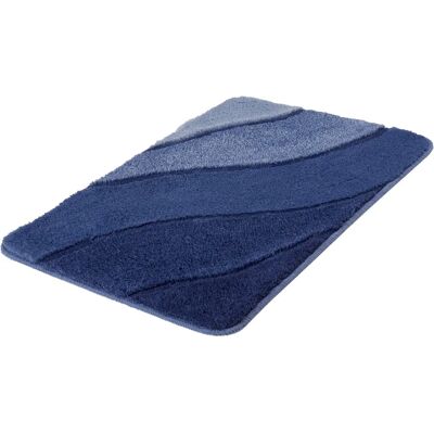 KLEINE WOLKE Serenade Badteppich - Wellen Design, Blau, 50x60 cm KLEINE WOLKE Serenade Badteppich - Wellen Design, Blau, 50x60 cm