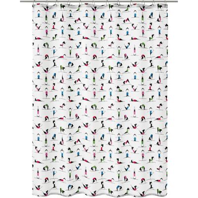 KLEINE WOLKE Yogi - Multicolor Shower Curtain KLEINE WOLKE Yogi - Multicolor Shower Curtain