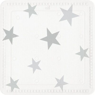 Kleine Wolke Stars Shower Mat - Non-slip, Gray Stars - Shower Accessories Kleine Wolke Stars Shower Mat - Non-slip, Gray Stars - Shower Accessories