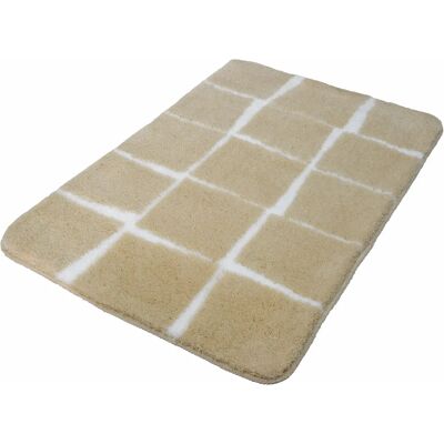 KLEINE WOLKE Carat Beigefarbene Badmatte - Rechteckig 60x90 cm KLEINE WOLKE Carat Beigefarbene Badmatte - Rechteckig 60x90 cm