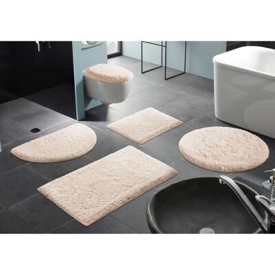 KLEINE WOLKE Mellow Badematte - Beige, 55x50 cm, Polyester KLEINE WOLKE Mellow Badematte - Beige, 55x50 cm, Polyester