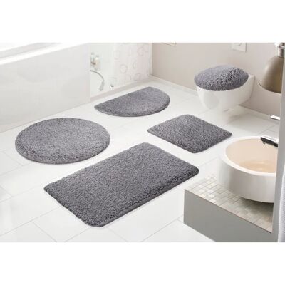 KLEINE WOLKE Mellow Badteppich - 55x50cm grau KLEINE WOLKE Mellow Badteppich - 55x50cm grau