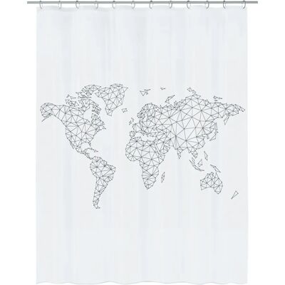 Kleine Wolke Reiselust Waterproof Shower Curtain with Stickers Kleine Wolke Reiselust Waterproof Shower Curtain with Stickers