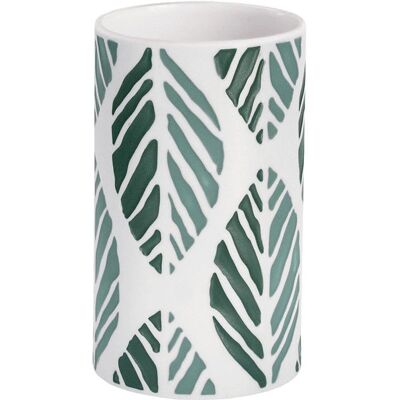 Porta spazzolino bianco Kleine Wolke Leaf Porta spazzolino bianco Kleine Wolke Leaf