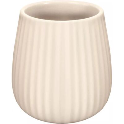 Kleine Wolke Groove Beige Tandborstmugg - Moderna Badrumsaccessoarer Kleine Wolke Groove Beige Tandborstmugg - Moderna Badrumsaccessoarer