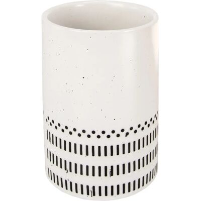 Kleine Wolke Alva - Bicchiere da denti in ceramica nera Kleine Wolke Alva - Bicchiere da denti in ceramica nera