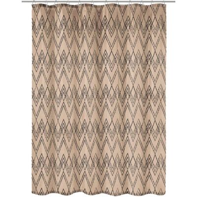 Kleine Wolke 7810271305 shower curtain - Waterproof, Cotton & Polyester, Taupe Kleine Wolke 7810271305 shower curtain - Waterproof, Cotton & Polyester, Taupe