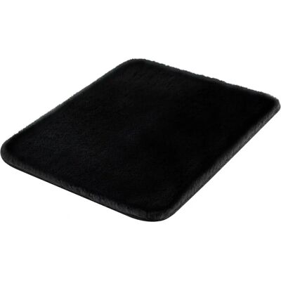 KLEINE WOLKE Cony Schwarze Badmatte - Rechteckig, 55x65 cm KLEINE WOLKE Cony Schwarze Badmatte - Rechteckig, 55x65 cm
