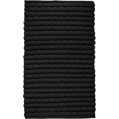 KLEINE WOLKE Avera - 60x60cm Schwarze Badmatte - Rechteckig - Badteppich KLEINE WOLKE Avera - 60x60cm Schwarze Badmatte - Rechteckig - Badteppich