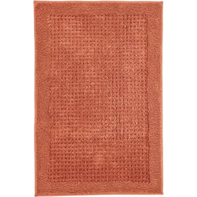 KLEINE WOLKE Net Badematte - Rechteckig 70x120cm - Baumwolle - Terracotta KLEINE WOLKE Net Badematte - Rechteckig 70x120cm - Baumwolle - Terracotta