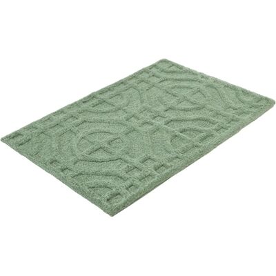 KLEINE WOLKE Mosaik Badeteppich - Rechteck, Grün, Baumwolle KLEINE WOLKE Mosaik Badeteppich - Rechteck, Grün, Baumwolle