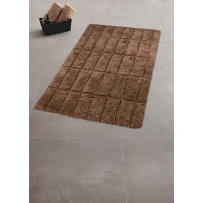 KLEINE WOLKE Fliesen Badematte - Rechteckig Baumwolle 60x100cm - Orange KLEINE WOLKE Fliesen Badematte - Rechteckig Baumwolle 60x100cm - Orange