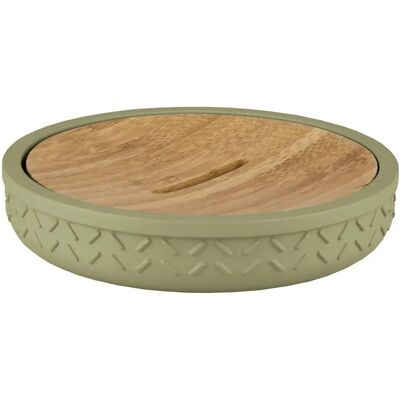 Kleine Wolke 8667616853 Bamboe Groene Zeepbakje - Soap Dish Kleine Wolke 8667616853 Bamboe Groene Zeepbakje - Soap Dish