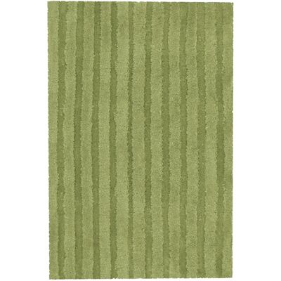 Tapis de bain KLEINE WOLKE Cord - 70x120 cm, vert, rayé, effet haut-bas Tapis de bain KLEINE WOLKE Cord - 70x120 cm, vert, rayé, effet haut-bas