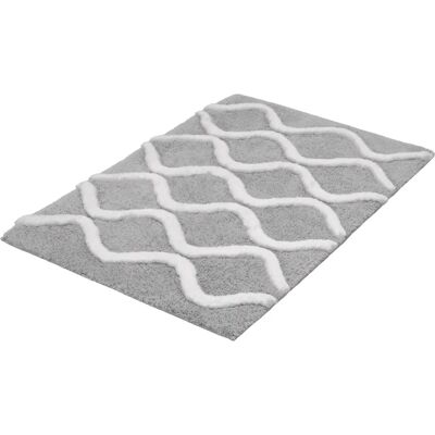 KLEINE WOLKE Piana fürdőszobaszőnyeg - 3D hullám minta Csúszásmentes Téglalap KLEINE WOLKE Piana fürdőszobaszőnyeg - 3D hullám minta Csúszásmentes Téglalap