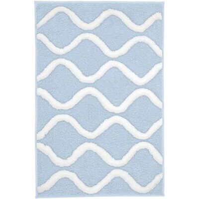 KLEINE WOLKE Piana Badteppich - Rechteckig, Blau, 60x90cm KLEINE WOLKE Piana Badteppich - Rechteckig, Blau, 60x90cm