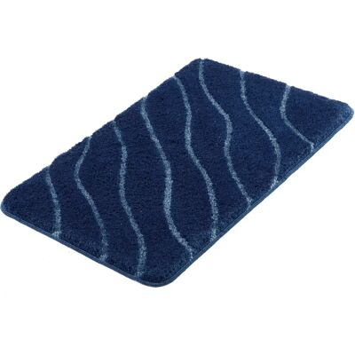 KLEINE WOLKE Tram Badematte - Rechteckig, Blau, Gemustert, Hoch-Tief Effekt KLEINE WOLKE Tram Badematte - Rechteckig, Blau, Gemustert, Hoch-Tief Effekt
