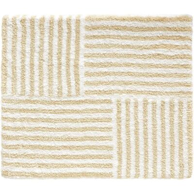 KLEINE WOLKE Chelsea Badteppich - Sandbeige, Streifen - Badematte KLEINE WOLKE Chelsea Badteppich - Sandbeige, Streifen - Badematte
