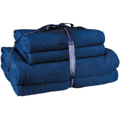 KLEINE WOLKE Chill - 4-teilig Baumwoll Handtuch-Set - Blau KLEINE WOLKE Chill - 4-teilig Baumwoll Handtuch-Set - Blau