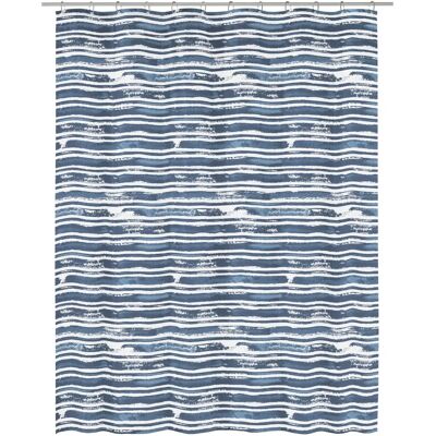 Kleine Wolke Raia marineblau 180x200 cm PEVA Duschvorhang Kleine Wolke Raia marineblau 180x200 cm PEVA Duschvorhang