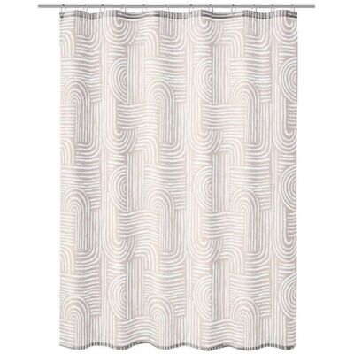 Kleine Wolke - Linja - Beige - 180x200 - Shower Curtain Kleine Wolke - Linja - Beige - 180x200 - Shower Curtain