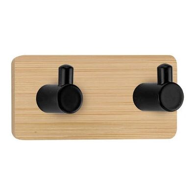 Kleine Wolke - Bamboo Pin Hook Duo - Bamboo - Přírodní - Nástěnný držák ručníků Kleine Wolke - Bamboo Pin Hook Duo - Bamboo - Přírodní - Nástěnný držák ručníků