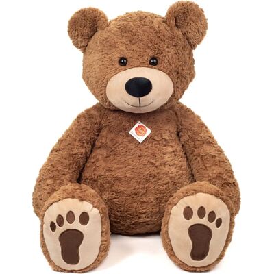 HERMANN Teddybär - 75cm, Braun, Weiches Plüsch, Gestickte Tatzen - Kuscheltier HERMANN Teddybär - 75cm, Braun, Weiches Plüsch, Gestickte Tatzen - Kuscheltier