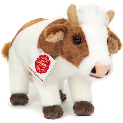 Hermann Teddy Kuh Plüschtier - 23cm - Braun/Weiß - Weich & Recycelbar Hermann Teddy Kuh Plüschtier - 23cm - Braun/Weiß - Weich & Recycelbar