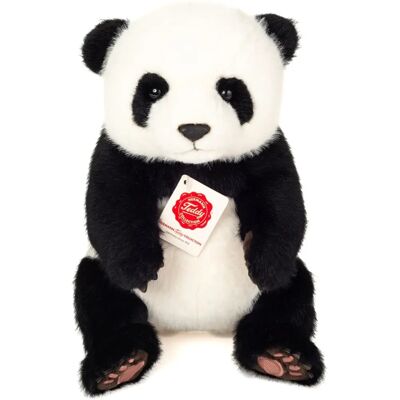 Panda en Peluche Assis 28 cm - Hermann Teddy - Publicité Panda en Peluche Assis 28 cm - Hermann Teddy - Publicité