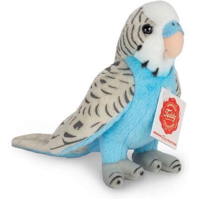Teddy Hermann Blauer Wellensittich Plüschfigur - 13cm - Babysicher Teddy Hermann Blauer Wellensittich Plüschfigur - 13cm - Babysicher