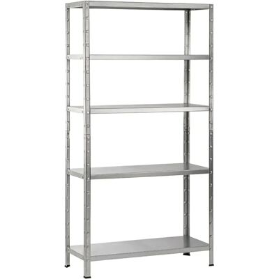 Étagère Zinc Schulte Regalwelt - 5 Niveaux - 190x100x40cm - Publicité Étagère Zinc Schulte Regalwelt - 5 Niveaux - 190x100x40cm - Publicité