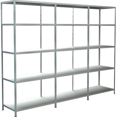 Schulte Regalwelt Stahlregal - Stecksystem 15 Böden - Weiß Schulte Regalwelt Stahlregal - Stecksystem 15 Böden - Weiß