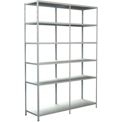 SCHULTE REGALWELT Metallregal - 12 Böden - Weiß - 2300x1600x500 mm SCHULTE REGALWELT Metallregal - 12 Böden - Weiß - 2300x1600x500 mm