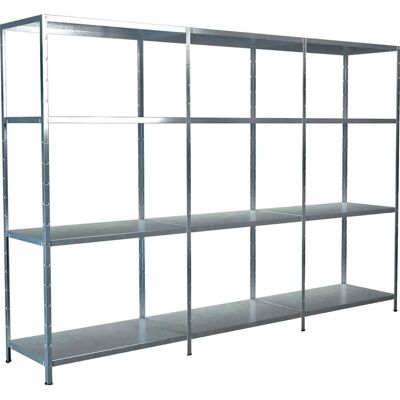 Schulte Regalsystem Verzinkt Stahl - Regal mit 12 Böden Schulte Regalsystem Verzinkt Stahl - Regal mit 12 Böden