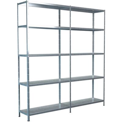 SCHULTE REGALWELT Stahlregal - 2000x1800x350mm - Silber SCHULTE REGALWELT Stahlregal - 2000x1800x350mm - Silber