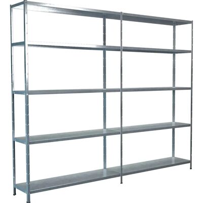 Schulte Regalwelt Steckregal - Verstellbares Regalsystem - 240cm x 200cm - Stahl Schulte Regalwelt Steckregal - Verstellbares Regalsystem - 240cm x 200cm - Stahl
