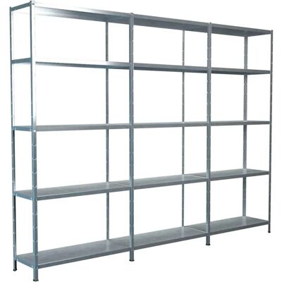 SCHULTE REGALWELT Stahlspeicherregal - 15 verstellbare Böden - 260x35x200cm SCHULTE REGALWELT Stahlspeicherregal - 15 verstellbare Böden - 260x35x200cm