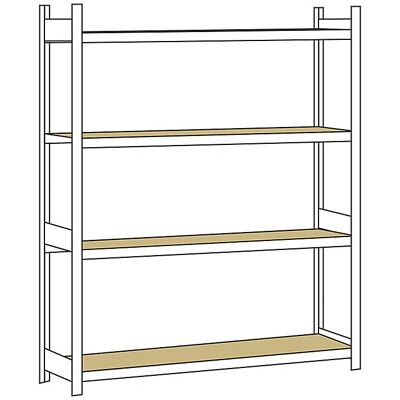 Estantería pesada Schulte - 2500mm, 2250mm, 500mm Estantería pesada Schulte - 2500mm, 2250mm, 500mm